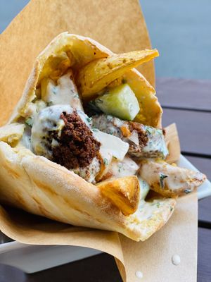 Falafel Sandwich - ¥600 at Cafe Absinthe カフェアブサン in Osaka