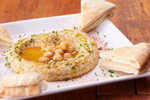 Hummus with Pita - ¥800 at Cafe Absinthe カフェアブサン in Osaka