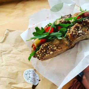 Big sandwich  at How On Earth in Exeter