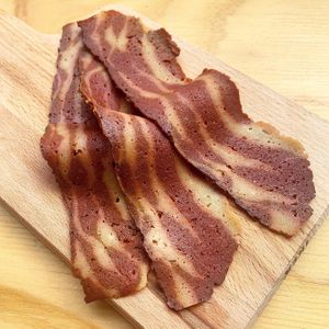 Smokey “bacon” rashers  at How On Earth in Exeter