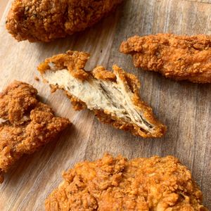 Southern fried “chicken” pieces at How On Earth in Exeter