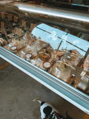 Vegan cheese counter!! at How On Earth in Exeter