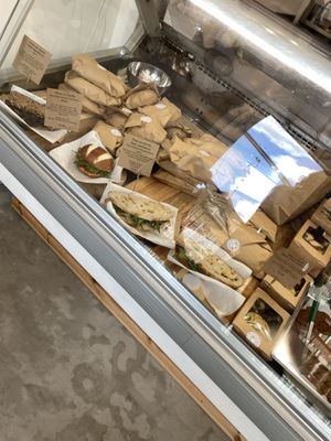 Counter with takeaway options  at How On Earth in Exeter