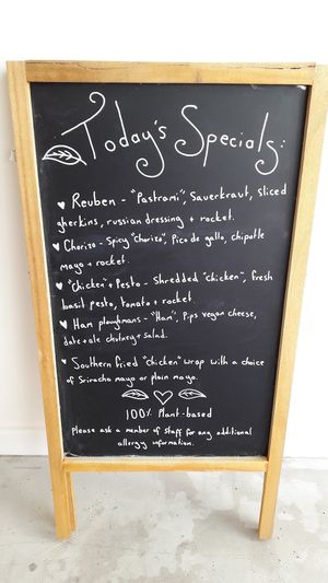 Menu at How On Earth in Exeter