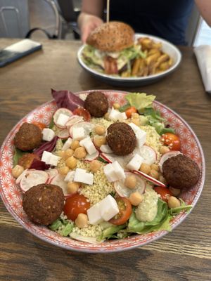 Vegan habibi salad  at Submarine Burger in Rijeka