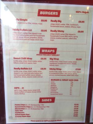Menu at Really Happy Chicken in Brighton