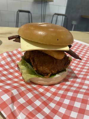 Chicken burger  at Really Happy Chicken in Brighton