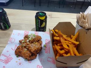 Wings at Really Happy Chicken in Brighton