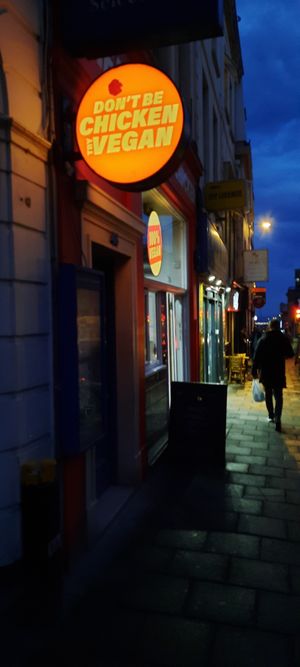 Outside at Really Happy Chicken in Brighton