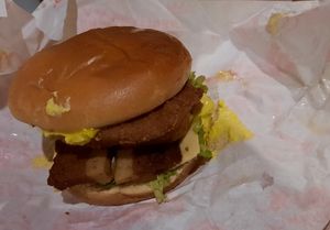 The Big burger at Really Happy Chicken in Brighton