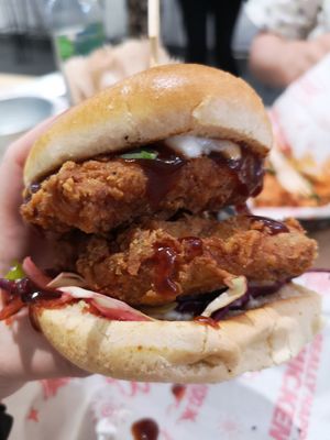 Sticky Burger at Really Happy Chicken in Brighton