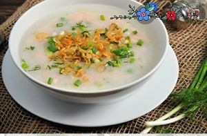 Vegetarian porridge at Huong Sen in Hanoi