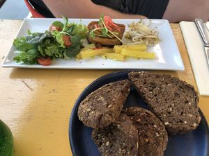 Gevulde tofu (Japanse stijl)  at De Watertoren in Rotterdam