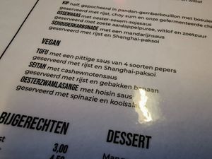 Vegan hoofdgerechten. at De Watertoren in Rotterdam