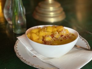 Sticky rice met mango at De Watertoren in Rotterdam