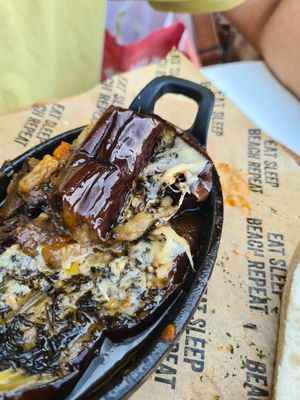 Cheese in the vegan option :( at Habana Beach in The Hague