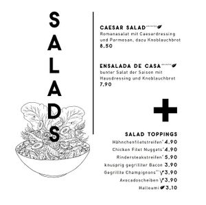 salads at TamTam in Ingolstadt