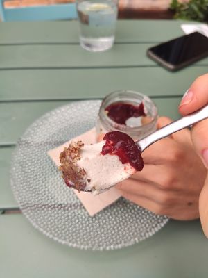 Cheesecake at Brio in Tarifa