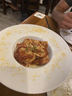 Ravioli vegano at Brio in Tarifa