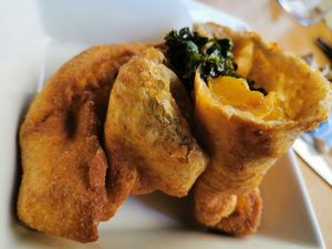 Pumpkin panzerotto at Brio in Tarifa