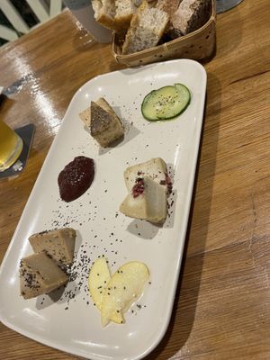 Vegan cheese platter   at Brio in Tarifa