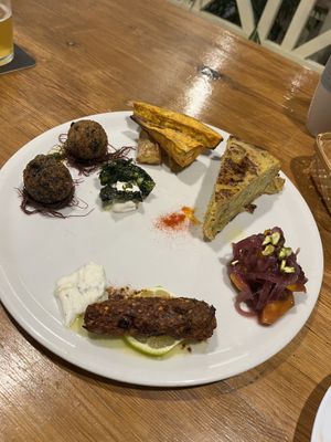 Vegan tapas variation   at Brio in Tarifa