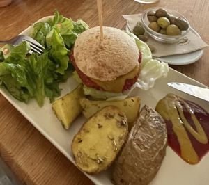 Veganer Burger  at Brio in Tarifa