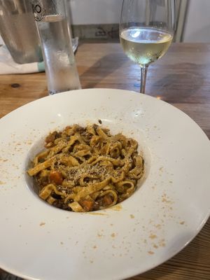 Vegan bolognese   at Brio in Tarifa