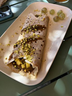 Crepe de pistacho   at Brio in Tarifa