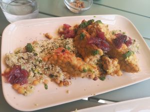 Tempe de Garbanzos at Brio in Tarifa