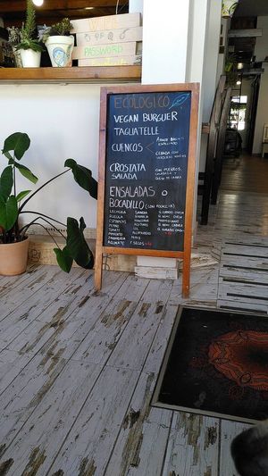 Food menu at Brio in Tarifa