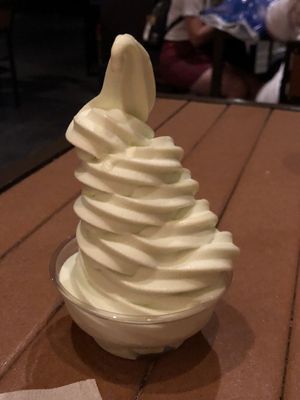 Lime Soft Serve at Walt Disney World - Pineapple Lanai in Lake Buena Vista