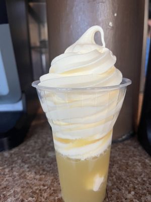 Dole whip float  at Walt Disney World - Pineapple Lanai in Lake Buena Vista