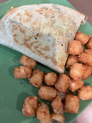 Vegan Breakfast Quesadilla - SO GOOD!  at Walt Disney World - Landscape of Flavors in Lake Buena Vista