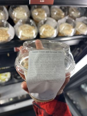 Banana Trifle Dessert Ingredients  at Walt Disney World - Contempo Cafe in Lake Buena Vista