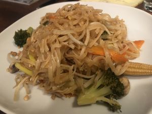 Vegetable Pad Thai at Ziree Thai & Sushi in Delray Beach