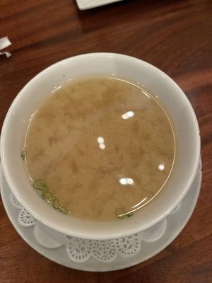 Miso Soup  at Ziree Thai & Sushi in Delray Beach