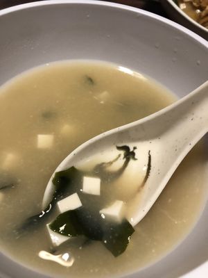 Miso Soup  at Ziree Thai & Sushi in Delray Beach