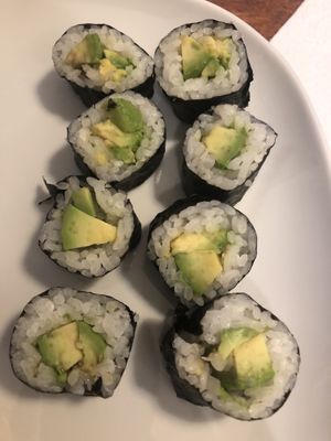 Avocado roll at Ziree Thai & Sushi in Delray Beach