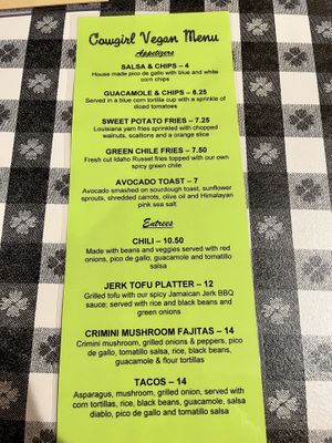   at Cowgirl BBQ in Santa Fe