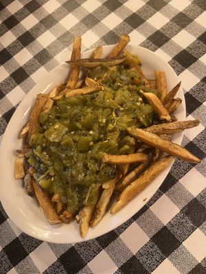 Fries were good  at Cowgirl BBQ in Santa Fe