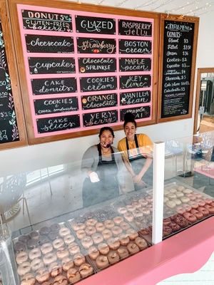 We've got a large variety of vegan fried donuts and vegan gluten free baked donuts. at Joyfully Baked in Gainesville