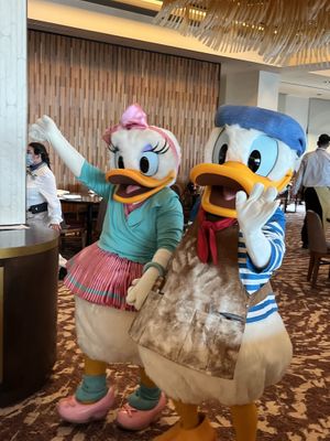Meeting characters!  at Walt Disney World - Topolino's Terrace in Lake Buena Vista