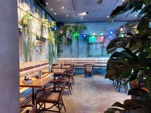 Indoor seating at Nooch - Badenerstrasse in Zurich