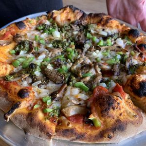 Pizza with Pumpkin seed pesto  at Greenhorn in Bluffton