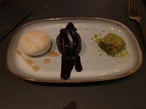 The dessert (surprising and tasty flavors)  at Flavor and Spice in Eindhoven
