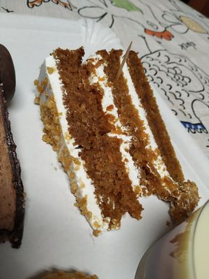 Tarta zanahoria at Vegabonty in Fuengirola