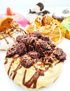 Caramel brownie donut at Vegabonty in Fuengirola