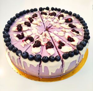 Blueberry Cheesecake at Vegabonty in Fuengirola