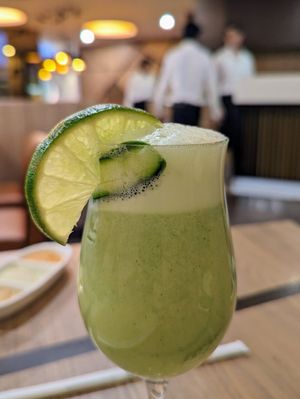 Cucumber cooler at Nalan Restaurant - City Hall in Central Singapore